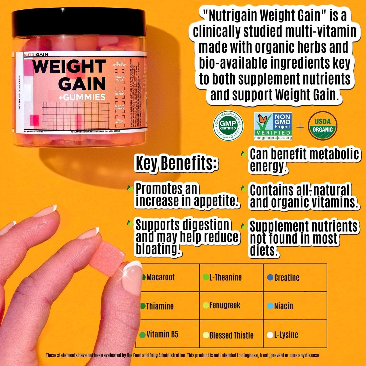 Nutrigain Weight Gain Gummies
